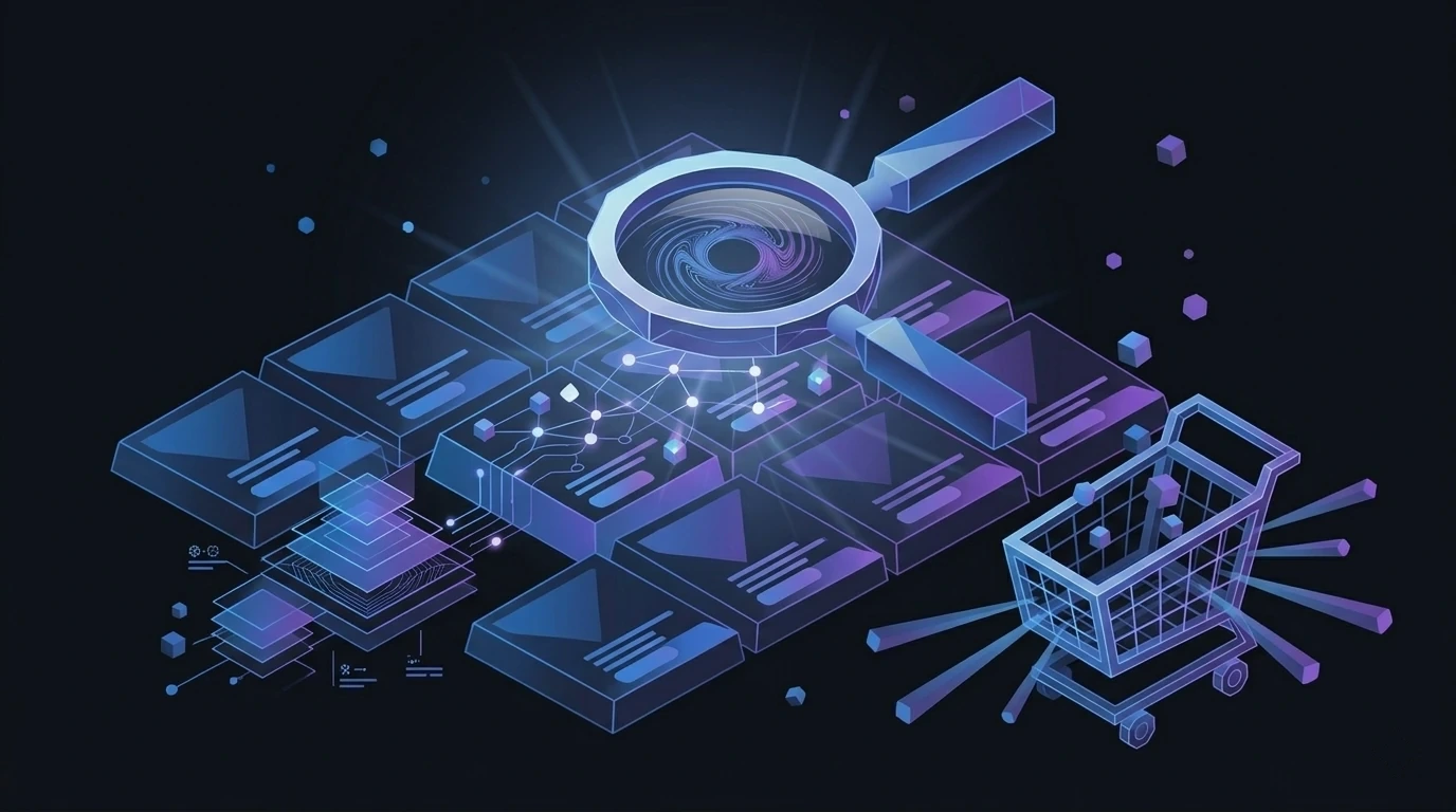 Loja virtual com indicadores de SEO e otimização de produtos